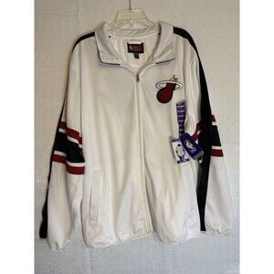 Miami Heat Team Style Warm Up Jacket XXL Team Graphics and Name Stylish NWT